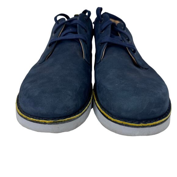 Samuel Hubbard Shoes Nubuck Leather Lace Up M1100-016 Navy Mens Size 10 Wide - Picture 4 of 10